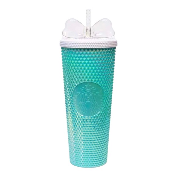 Starbucks Holiday 2022 Azul Jeweled Cold Cup Tumbler 24 Oz  ✨Starbucks 24oz Cold Cup Bling Something Blue Tumbler